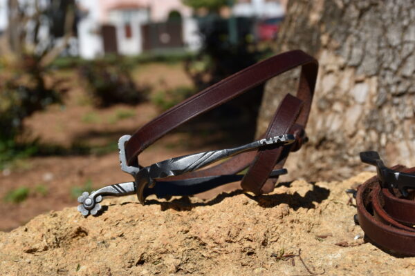 ESPUELA VAQUERA FRAGUA ACERO INOX ENVEJECIDO