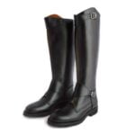 BOTAS DE POLO BOXCALF CON TACÓN RODADO