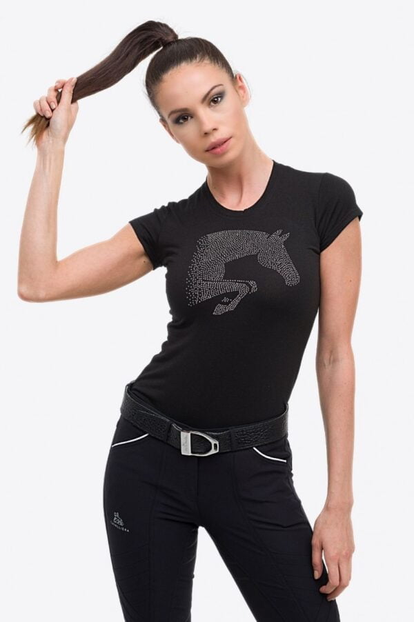 CAMISETA ALGODÓN JUMPING STAR MUJER MANGA CORTA