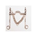 BOCADO DE DOMA BARRA LARGA PUENTE ALTO INOX. 12,5 CM