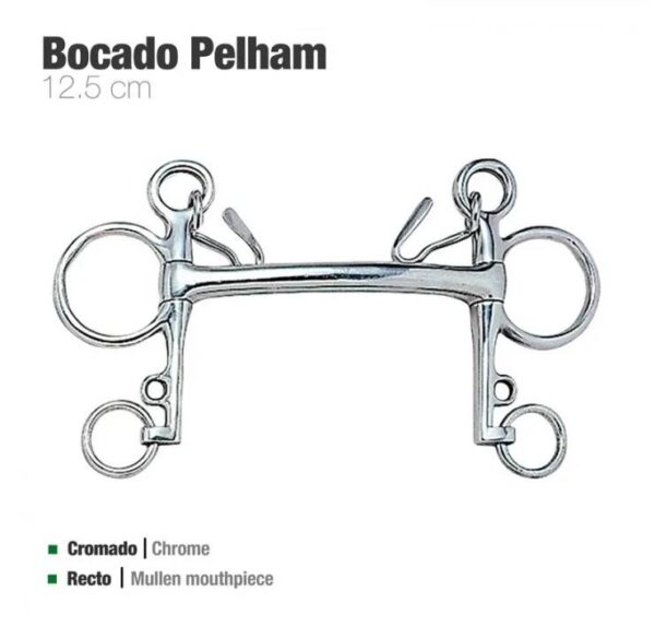 BOCADO PELHAM RECTO ECO. INOX 25004 12.5cm