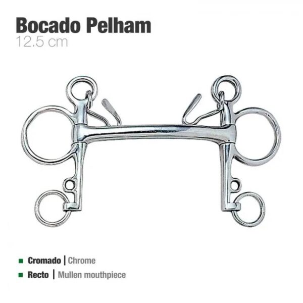 BOCADO PELHAM RECTO ECO. INOX 25004 12.5cm