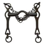 BOCADO PORTUGUÉS PAVONADO PATA LARGA EMBOCADURA ESTRIADA CON CADENILLA