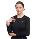CAMISETA HÍPICA PARA MUJER DE ALGODÓN BIT MANGA LARGA