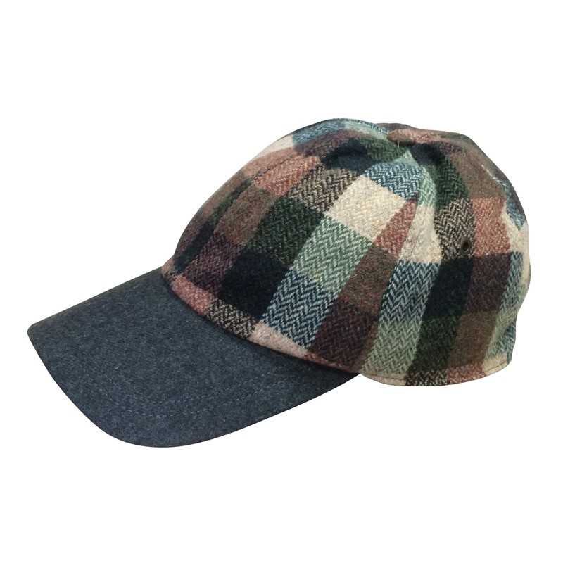 GORRA BASEBALL DE CUADROS