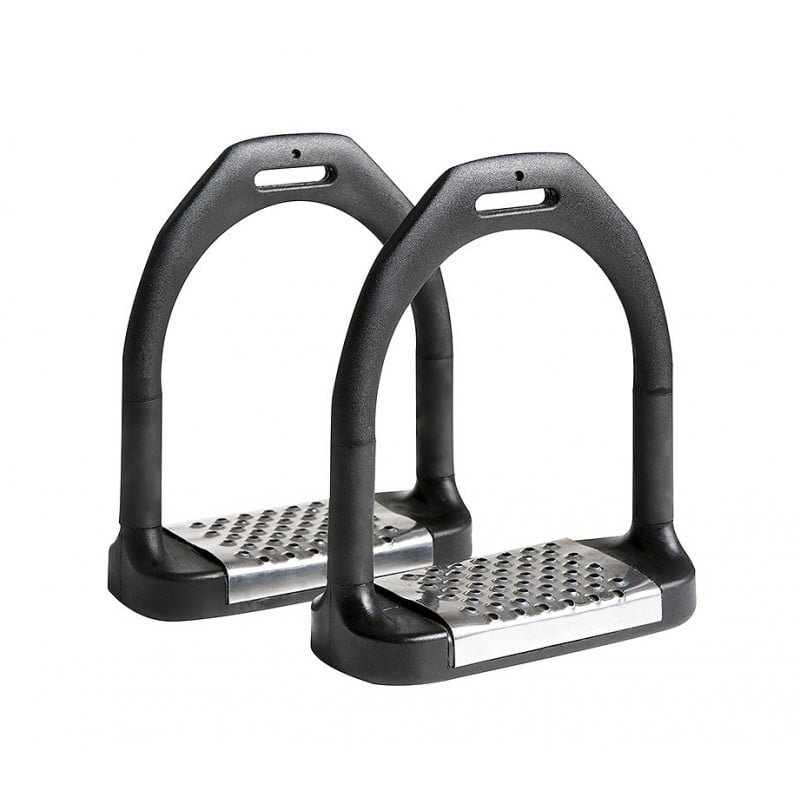 ESTRIBOS FEELING "FLEXI LARGE" DE ACERO INOXIDABLE