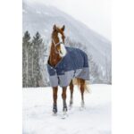 MANTA EXTERIOR IMPERMEABLE EQUITHÈME "TYREX 600 D", FORRADA POLAR