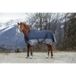 MANTA EXTERIOR IMPERMEABLE EQUITHÈME "TYREX 600 D", FORRADA POLAR