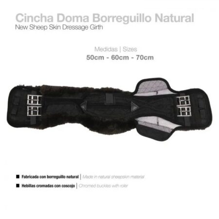 CINCHA DOMA BORREGUIILO NATURAL 50cm