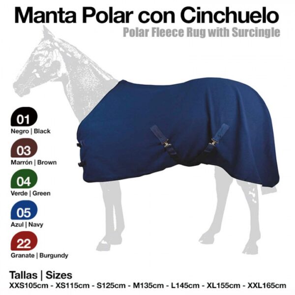MANTA POLAR CON CINCHUELO