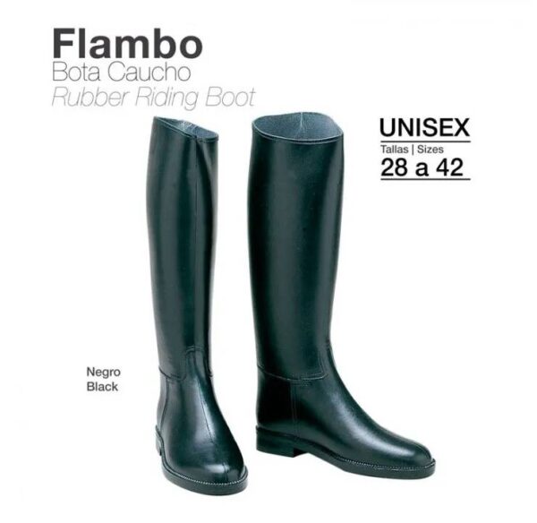 BOTA CAUCHO FLAMBO ECO. NEGRO
