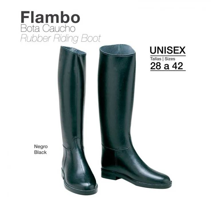 BOTA CAUCHO FLAMBO ECO. NEGRO