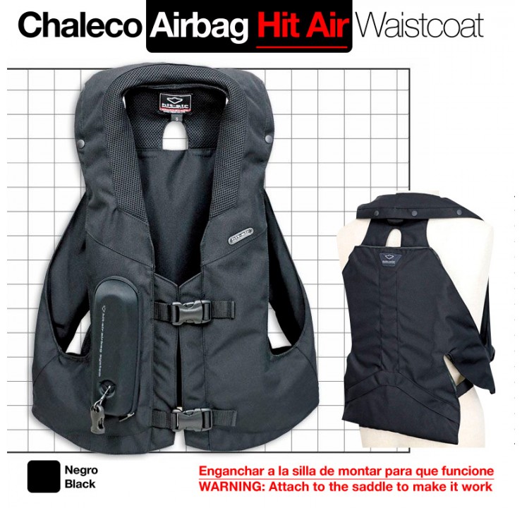 CHALECO AIRBAG. HIT AIR MLV2-H TALLA: S (2XS-S) NG.