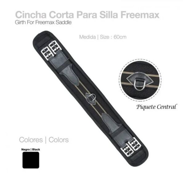CINCHA CORTA PARA SILLA FREEMAX NEGRO 60cm