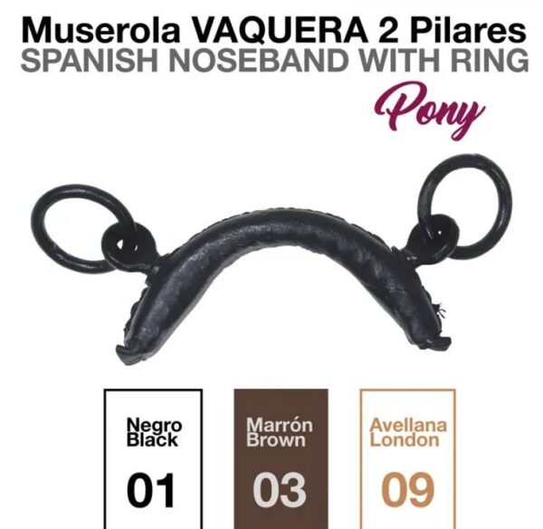 MUSEROLA VAQUERA 2 PILARES PONY