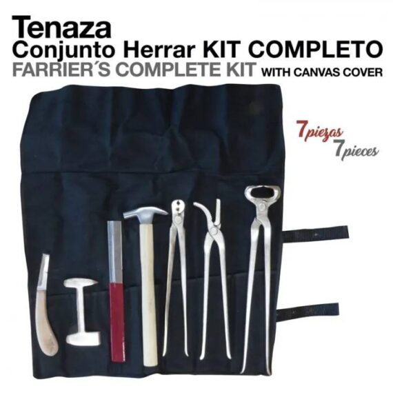 TENAZA CONJUNTO HERRAR KIT COMPLETO 7 piezas