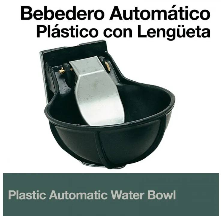 BEBEDERO AUTOMÁTICO PLÁSTICO CON LENGÜETA