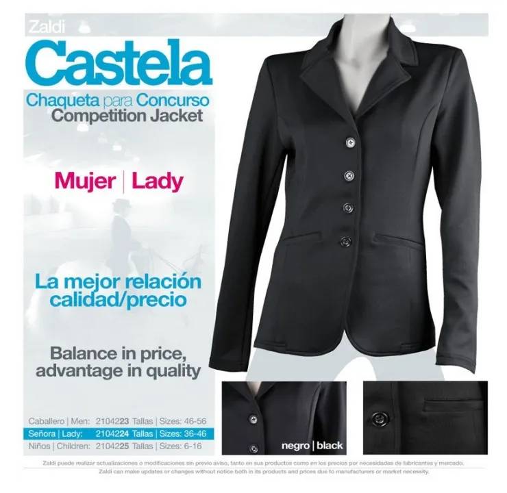 CHAQUETA CONCURSO CASTELA SEÑORA NEGRO