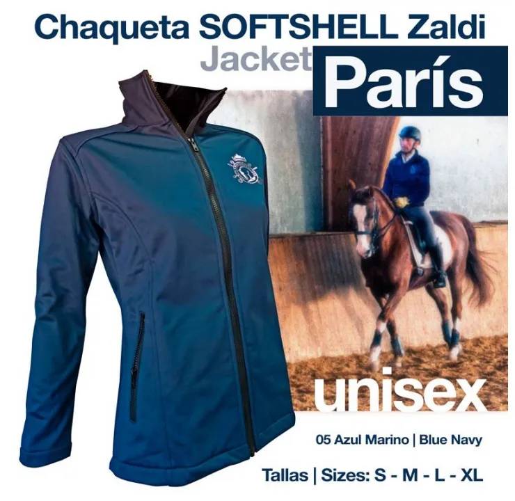 CHAQUETA SOFTSHELL ZALDI PARÍS AZUL
