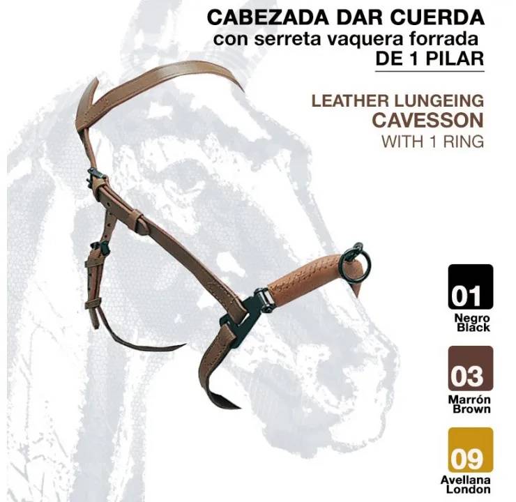 CABEZADA SERRETA VAQUERA FORRADA 1-pilar