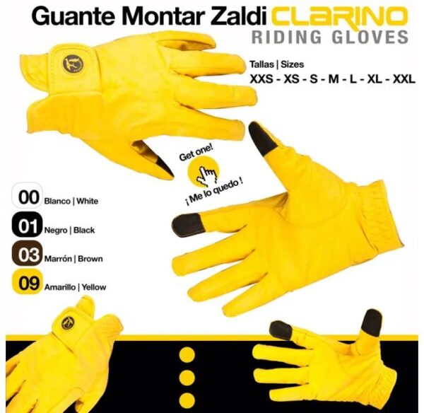GUANTE MONTAR CLARINO