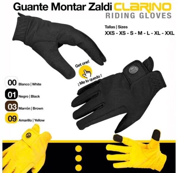 GUANTE MONTAR CLARINO