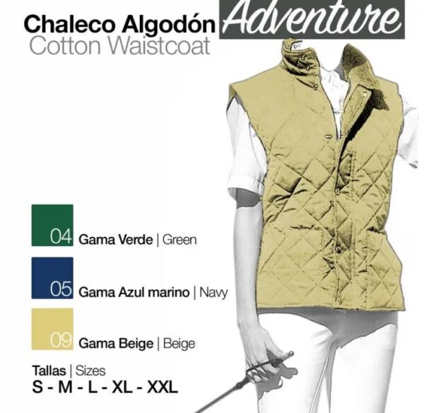 CHALECO ALGODÓN ADVENTURE