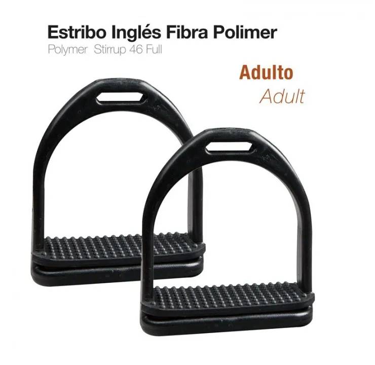 ESTRIBO INGLÉS FIBRA POLIMER ADULTO