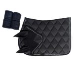 JUEGO DE MANTILLA + OREJERAS + VENDAS