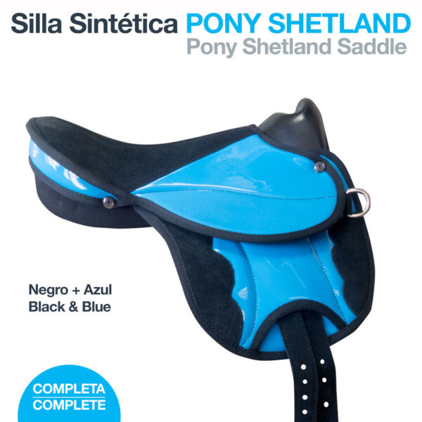 SILLA SINTÉTICA PONY SHETLAND COMPLETA